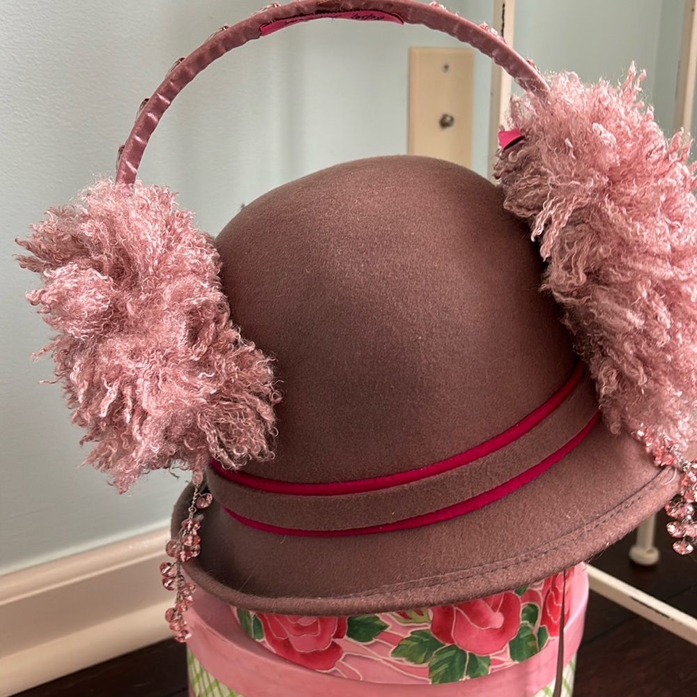 Betsey Johnson Pink Ear Muffs  (fancy)